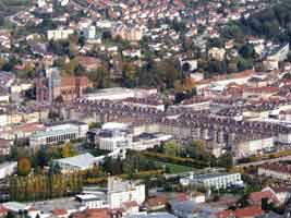 Grossissement sur le centre ville
